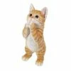 Hot Sale ⭐ HI-LINE GIFT LTD 9" Polyresin Playing Tabby Kitten Outdoor Statue Orange - Hi-Line Gift ✔️