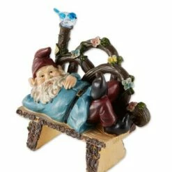 Promo β€οΈ Zingz & Thingz Zingz & Thingz 9.75" Polyresin Afternoon Nap Solar Gnome π€©