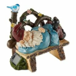 Promo ❤️ Zingz & Thingz Zingz & Thingz 9.75" Polyresin Afternoon Nap Solar Gnome 🤩 -Garden Decor Shop unnamed file 10016