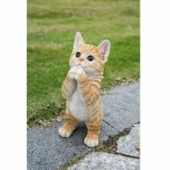 Hot Sale ⭐ HI-LINE GIFT LTD 9" Polyresin Playing Tabby Kitten Outdoor Statue Orange - Hi-Line Gift ✔️ -Garden Decor Shop unnamed file 1003