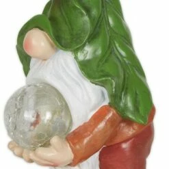 Discount 🤩 Zingz & Thingz Zingz & Thingz 11.75" Polyresin Gnome Holding Orb Solar Statue 🌟 -Garden Decor Shop unnamed file 10037