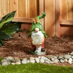 Discount 🤩 Zingz & Thingz Zingz & Thingz 11.75" Polyresin Gnome Holding Orb Solar Statue 🌟 -Garden Decor Shop unnamed file 10038