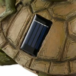 Best deal 🎉 Zingz & Thingz Zingz & Thingz 10.5" Polyresin Frog and Turtle Solar Statue Green 🎉 -Garden Decor Shop unnamed file 1006