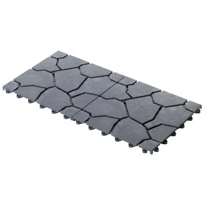 Wholesale π Gardenised Gray Garden Path Track Interlocking Stone Look Design Pathway Tile Floor Paver, Pack of 4 βοΈ 3 Wholesale π Gardenised Gray Garden Path Track Interlocking Stone Look Design Pathway Tile Floor Paver, Pack of 4 βοΈ - Image 2