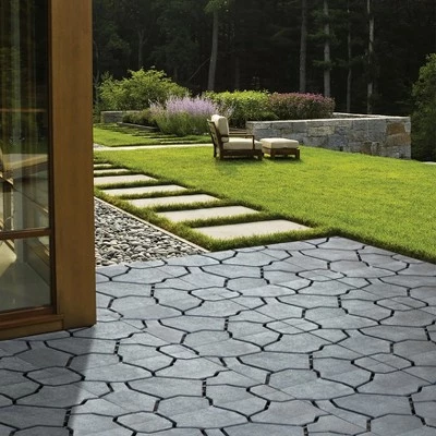 Wholesale π Gardenised Gray Garden Path Track Interlocking Stone Look Design Pathway Tile Floor Paver, Pack of 4 βοΈ 6 Wholesale π Gardenised Gray Garden Path Track Interlocking Stone Look Design Pathway Tile Floor Paver, Pack of 4 βοΈ - Image 5