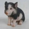 Promo 🥰 HI-LINE GIFT LTD 6" Polyresin Sitting Baby Pig Statue Dark Brown - Hi-Line Gift 😍 -Garden Decor Shop unnamed file 1009