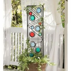 Discount 👍 Wind & Weather Geometric Metal and Glass Trellis 😉