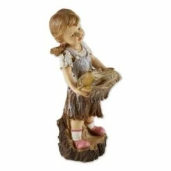 Best Pirce 🔥 Zingz & Thingz Zingz & Thingz 14.5" Polyresin Sweet ☀️ Summertime Solar Statue Brown 🔥 -Garden Decor Shop unnamed file 10114