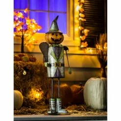 Best reviews of 👏 Evergreen 28"H Pumpkin Man Metal Garden Statue 👏 -Garden Decor Shop unnamed file 10164