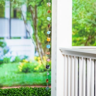 Flash Sale ❤️ Evergreen 71"H Multicolor Glass Rain Chain- Fade and Weather Resistant Outdoor Decor 🤩 3 Flash Sale ❤️ Evergreen 71"H Multicolor Glass Rain Chain- Fade and Weather Resistant Outdoor Decor 🤩