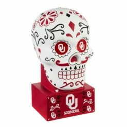Brand new 🥰 Evergreen University of Oklahoma, Sugar Skull Statue ✔️