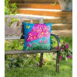 Best Pirce 💯 Evergreen Spring Geraniums Interchangeable Pillow Cover- 18 x 18 Inches Home Decor 🌟 -Garden Decor Shop unnamed file 10284