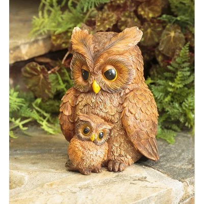 New π Evergreen Mother and Baby Owl Garden Statue 𧨠3 New π Evergreen Mother and Baby Owl Garden Statue π§¨