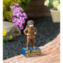 Cheap 🥰 Evergreen West Virginia University, Mascot Statue 👍 -Garden Decor Shop unnamed file 10300