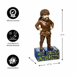 Cheap 🥰 Evergreen West Virginia University, Mascot Statue 👍 -Garden Decor Shop unnamed file 10302
