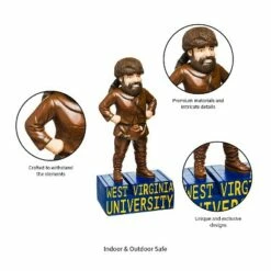 Cheap 🥰 Evergreen West Virginia University, Mascot Statue 👍 -Garden Decor Shop unnamed file 10303