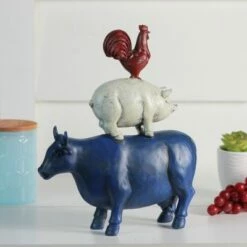 Buy 🎁 Northlight 12" Stacked Patriotic Farm Animals Outdoor Garden Statue 💯 -Garden Decor Shop unnamed file 104