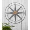 Brand new 🌟 33.25" Outdoor Wall Décor Metal Compass - Evergreen ⌛ -Garden Decor Shop unnamed file 10458