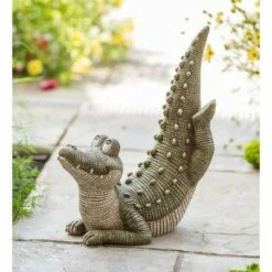 Buy 💯 Wind & Weather Yoga Alligator Garden Statue 🔔