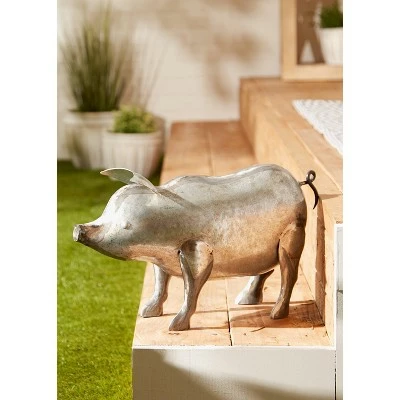 Coupon π Zingz & Thingz Zingz & Thingz 5" Iron Galvanized Pig Sculpture Silver β 6 Coupon π Zingz & Thingz Zingz & Thingz 5" Iron Galvanized Pig Sculpture Silver β - Image 4