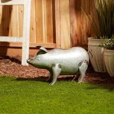 Coupon π Zingz & Thingz Zingz & Thingz 5" Iron Galvanized Pig Sculpture Silver β 7 Coupon π Zingz & Thingz Zingz & Thingz 5" Iron Galvanized Pig Sculpture Silver β - Image 5
