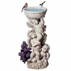 Wholesale 💯 Design Toscano Three Cherubs With Urn Statue - Off-White ❤️