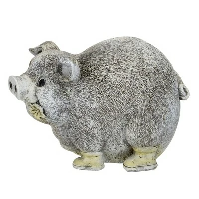 Buy π Roman 6" Gray and Yellow Outdoor Pig in Rain π₯Ύ Boots Garden Statue π 3 Buy π Roman 6" Gray and Yellow Outdoor Pig in Rain π₯Ύ Boots Garden Statue π