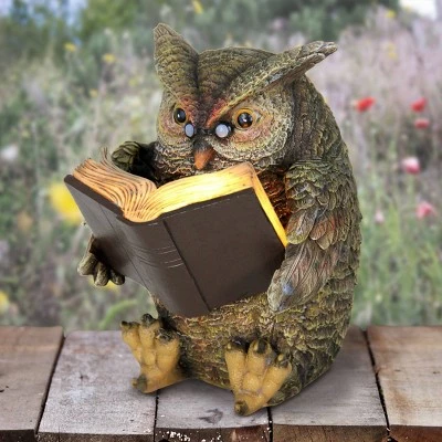 Best Sale π€© 7" Resin Solar Owl Reading Book Statue Brown - Exhart π 12 Best Sale π€© 7" Resin Solar Owl Reading Book Statue Brown - Exhart π - Image 10