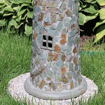 Buy π Sunnydaze Decor Sunnydaze Outdoor Backyard Garden Nautical Lighthouse Solar LED Pathlight Statue Figurine - 36" - Cobblestone π€© 6 Buy π Sunnydaze Decor Sunnydaze Outdoor Backyard Garden Nautical Lighthouse Solar LED Pathlight Statue Figurine - 36" - Cobblestone π€© - Image 4
