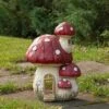 Best Pirce 🔥 Northlight 18" Red and Beige Mushroom House Outdoor Garden Statue 🎁 -Garden Decor Shop unnamed file 10639