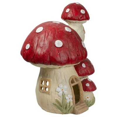 Best Pirce π₯ Northlight 18" Red and Beige Mushroom House Outdoor Garden Statue π 3 Best Pirce π₯ Northlight 18" Red and Beige Mushroom House Outdoor Garden Statue π - Image 2