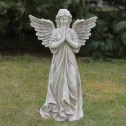 Discount 👏 Northlight 29.5" Angel Standing in Prayer Outdoor Garden Statue 🥰 -Garden Decor Shop unnamed file 10660