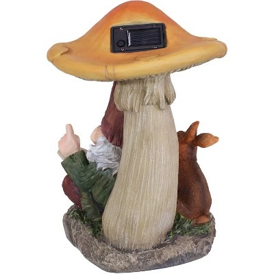 Buy β¨ Sunnydaze Decor Sunnydaze Bernard the Bookworm Resin Indoor/Outdoor Garden Gnome with Mushroom and Solar Light - 16" H π₯° 10 Buy β¨ Sunnydaze Decor Sunnydaze Bernard the Bookworm Resin Indoor/Outdoor Garden Gnome with Mushroom and Solar Light - 16" H π₯° - Image 8