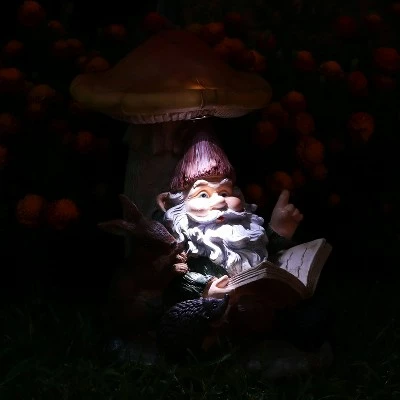 Buy β¨ Sunnydaze Decor Sunnydaze Bernard the Bookworm Resin Indoor/Outdoor Garden Gnome with Mushroom and Solar Light - 16" H π₯° 11 Buy β¨ Sunnydaze Decor Sunnydaze Bernard the Bookworm Resin Indoor/Outdoor Garden Gnome with Mushroom and Solar Light - 16" H π₯° - Image 9
