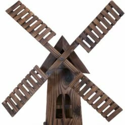 Flash Sale 🧨 Sunnydaze Decor Sunnydaze Outdoor Wooden Dutch-Inspired Rustic Windmill Lawn and Garden Yard Decorative Statue - 34" 🔥 -Garden Decor Shop unnamed file 10671