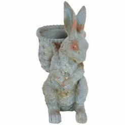 Flash Sale ✔️ Sunnydaze Decor Sunnydaze 17" Roman the Carrot Collector Rabbit Indoor/Outdoor Statue Figurine - Patio, Lawn and Garden Decoration ⌛ -Garden Decor Shop unnamed file 10691