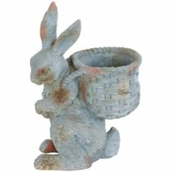 Flash Sale ✔️ Sunnydaze Decor Sunnydaze 17" Roman the Carrot Collector Rabbit Indoor/Outdoor Statue Figurine - Patio, Lawn and Garden Decoration ⌛ -Garden Decor Shop unnamed file 10692