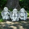Outlet 😍 Northlight Set of 3 Sitting Cherub Angel Outdoor Patio Garden Statues 11" - White ⭐ -Garden Decor Shop unnamed file 10699