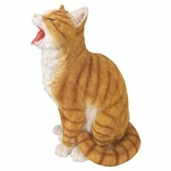 Outlet π Design Toscano Lazy Daze Kitty Yawning Cat Statue - Orange β