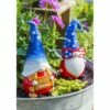 Deals 🥰 Evergreen Flag Beautiful God Bless America Ceramic Gnome Garden Statue - 4 x 4 x 10 Inches 🔥
