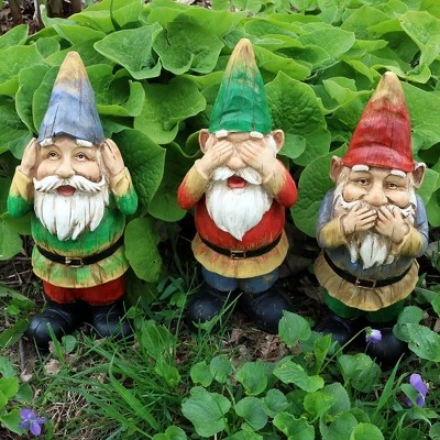 Best Sale π Sunnydaze Decor Sunnydaze Three Wise Garden Gnomes Hear, Speak, See No Evil Indoor/Outdoor Lawn Statue Set - 12" H - 3-Piece Set β€οΈ 2 Best Sale π Sunnydaze Decor Sunnydaze Three Wise Garden Gnomes Hear, Speak, See No Evil Indoor/Outdoor Lawn Statue Set - 12" H - 3-Piece Set β€οΈ