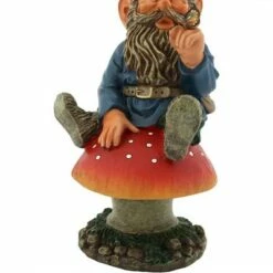 Budget 💯 Sunnydaze Decor Sunnydaze Adam the Playful Resin Indoor/Outdoor Garden Gnome with Butterfly Outdoor Lawn Statue - 14" H ⭐ -Garden Decor Shop unnamed file 10750