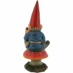 Budget 💯 Sunnydaze Decor Sunnydaze Adam the Playful Resin Indoor/Outdoor Garden Gnome with Butterfly Outdoor Lawn Statue - 14" H ⭐ -Garden Decor Shop unnamed file 10751