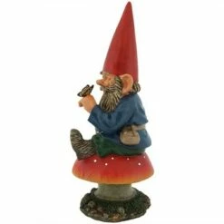 Budget 💯 Sunnydaze Decor Sunnydaze Adam the Playful Resin Indoor/Outdoor Garden Gnome with Butterfly Outdoor Lawn Statue - 14" H ⭐ -Garden Decor Shop unnamed file 10752
