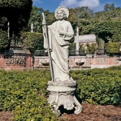 Hot Sale 😉 Design Toscano St. Jude, Patron Saint Of Hopeless Cases Garden Statue - Off-White 🤩