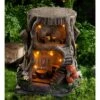 Best deal 🔥 Wind & Weather Two-Story Fully-Furnished Solar Lighted Fairy House in a Stump ❤️ -Garden Decor Shop unnamed file 10754