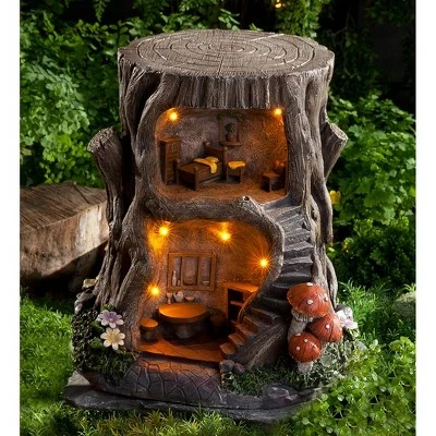 Best deal π₯ Wind & Weather Two-Story Fully-Furnished Solar Lighted Fairy House in a Stump β€οΈ 2 Best deal π₯ Wind & Weather Two-Story Fully-Furnished Solar Lighted Fairy House in a Stump β€οΈ