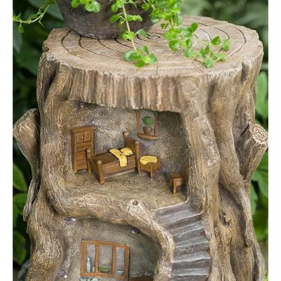 Best deal π₯ Wind & Weather Two-Story Fully-Furnished Solar Lighted Fairy House in a Stump β€οΈ 4 Best deal π₯ Wind & Weather Two-Story Fully-Furnished Solar Lighted Fairy House in a Stump β€οΈ - Image 3