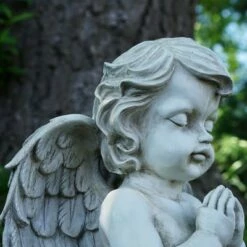 Best Pirce 🔔 Northlight 13.5" Kneeling Praying Cherub Angel Religious Outdoor Patio Garden Statue - Gray 😉 -Garden Decor Shop unnamed file 10762