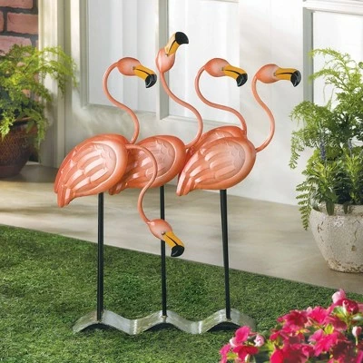 Cheapest π Zingz & Thingz Zingz & Thingz 23.5" Metal Flock of Flamingos Décor Statue Coral Pink π₯ 3 Cheapest π Zingz & Thingz Zingz & Thingz 23.5" Metal Flock of Flamingos Décor Statue Coral Pink π₯
